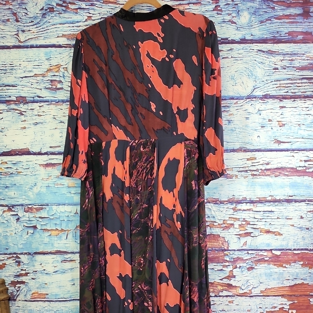 Soft Surroundings Elegant Multicolor Maxi Dress Size 12 - Picture 8 of 9